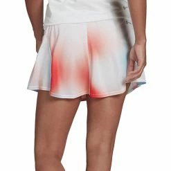 Adidas Women's Melbourne Match Skirt - White/Vivid Red 7 Adidas Women's Melbourne Match Skirt - White/Vivid Red -Babolat shop f74915