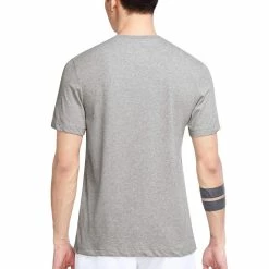 Nike Men's Swoosh Tennis Tee - Dark Heather Grey 6 Nike Men's Swoosh Tennis Tee - Dark Heather Grey -Babolat shop f75202