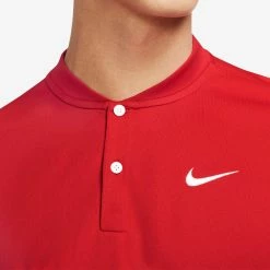 Nike Men's Blade Henley Polo - University Red/White 5 Nike Men's Blade Henley Polo - University Red/White -Babolat shop f75800