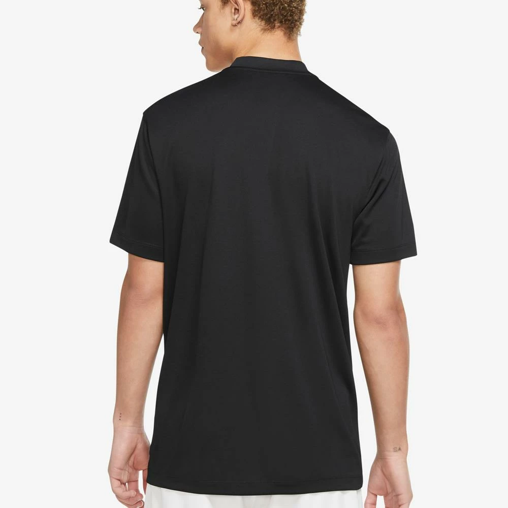 Nike Men's Blade Henley Polo - Black/White 3 Nike Men's Blade Henley Polo - Black/White - Image 3