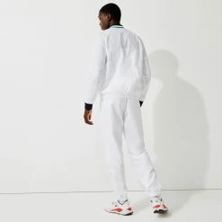 Lacoste Men's Sport Light Teddy Jacket - White/Navy Blue 8 Lacoste Men's Sport Light Teddy Jacket - White/Navy Blue -Babolat shop f76466