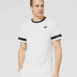 New Balance Men's Tournament Crew - White/Black -Babolat shop f76569