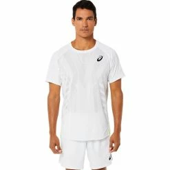 Asics Men's Match Actibreeze Short Sleeve - White 5 Asics Men's Match Actibreeze Short Sleeve - White -Babolat shop f77330