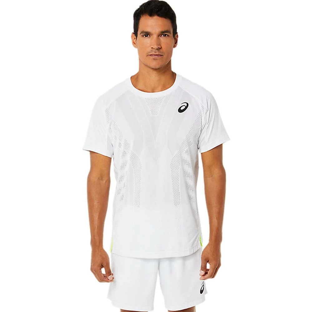 Asics Men's Match Actibreeze Short Sleeve - White 3 Asics Men's Match Actibreeze Short Sleeve - White - Image 3
