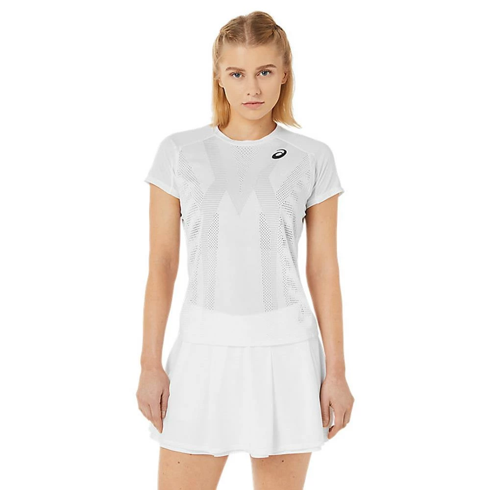 Asics Women's Match Actibreeze Tee - White 3 Asics Women's Match Actibreeze Tee - White - Image 3