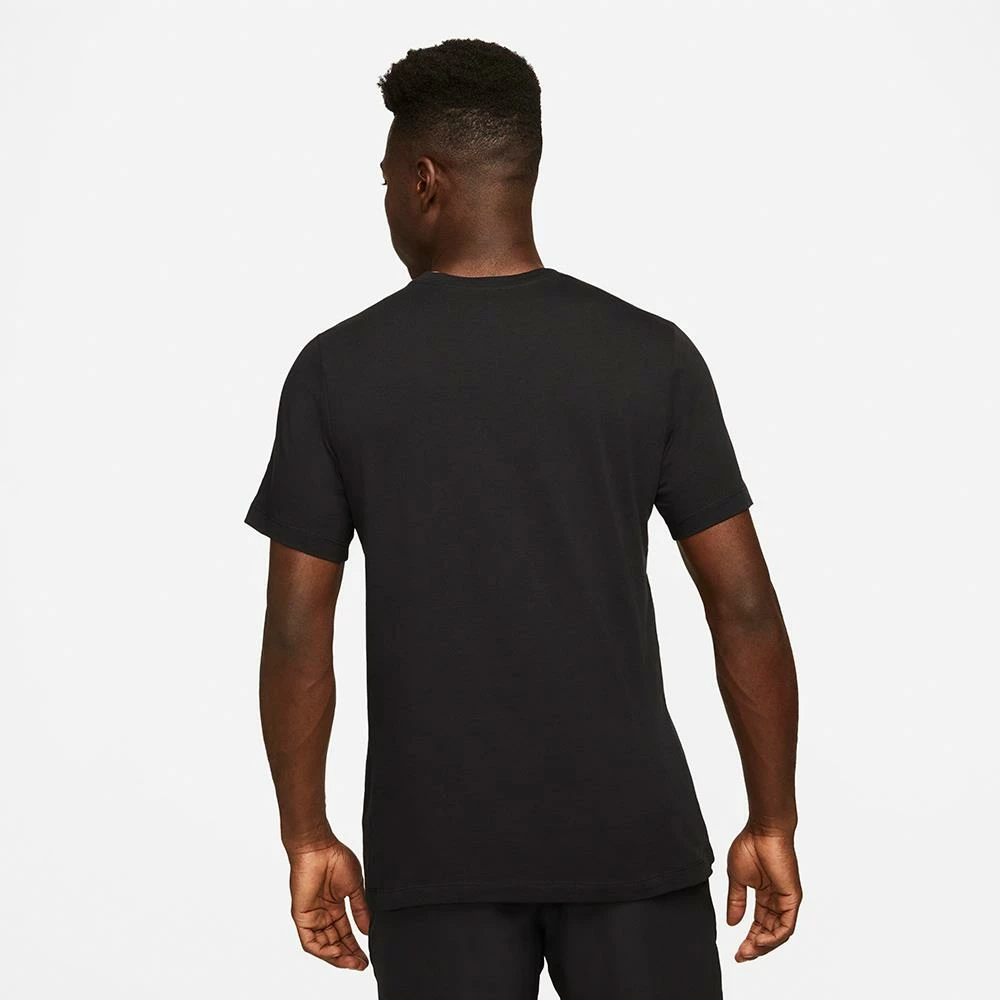Nike Men's Seasonal Court Tee - Black/White 3 Nike Men's Seasonal Court Tee - Black/White - Image 3