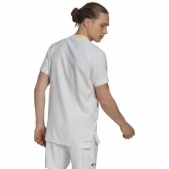 Adidas London Woven Tee - White/Impact Yellow 7 Adidas London Woven Tee - White/Impact Yellow -Babolat shop f78676