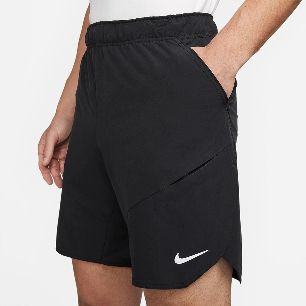Nike Men's Advantage 9" Short - Black/White 3 Nike Men's Advantage 9" Short - Black/White - Image 3