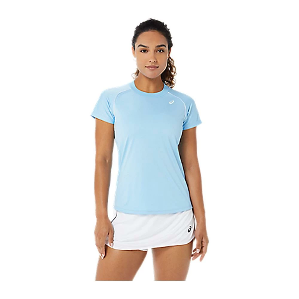 Asics Women's Court Piping Shirt - Arctic Blue 3 Asics Women's Court Piping Shirt - Arctic Blue - Image 3