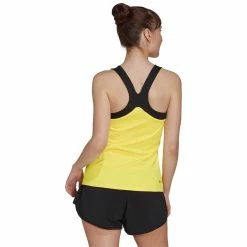 Adidas Women's Y-Tank - Beam Yellow/Black -Babolat shop f79784