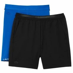 Lacoste Men's Sport 2 In 1 Shorts - Black/Blue 9 Lacoste Men's Sport 2 In 1 Shorts - Black/Blue -Babolat shop f80763