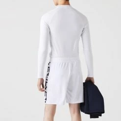 Lacoste Men's Contrast Print Shorts - White -Babolat shop f81087