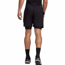 Adidas Men's US 2 In 1 Shorts - Black 8 Adidas Men's US 2 In 1 Shorts - Black -Babolat shop f81342