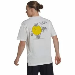 Adidas Men's Clubhouse Ballin' Tee - White 8 Adidas Men's Clubhouse Ballin' Tee - White -Babolat shop f81381