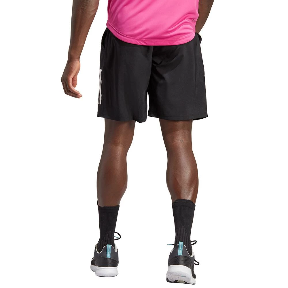 Adidas Men's Club 3 Stripe 7" Short - Black 3 Adidas Men's Club 3 Stripe 7" Short - Black - Image 3