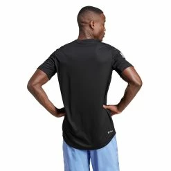Adidas Men's Club 3 Stripe Tee - Black 6 Adidas Men's Club 3 Stripe Tee - Black -Babolat shop f82212