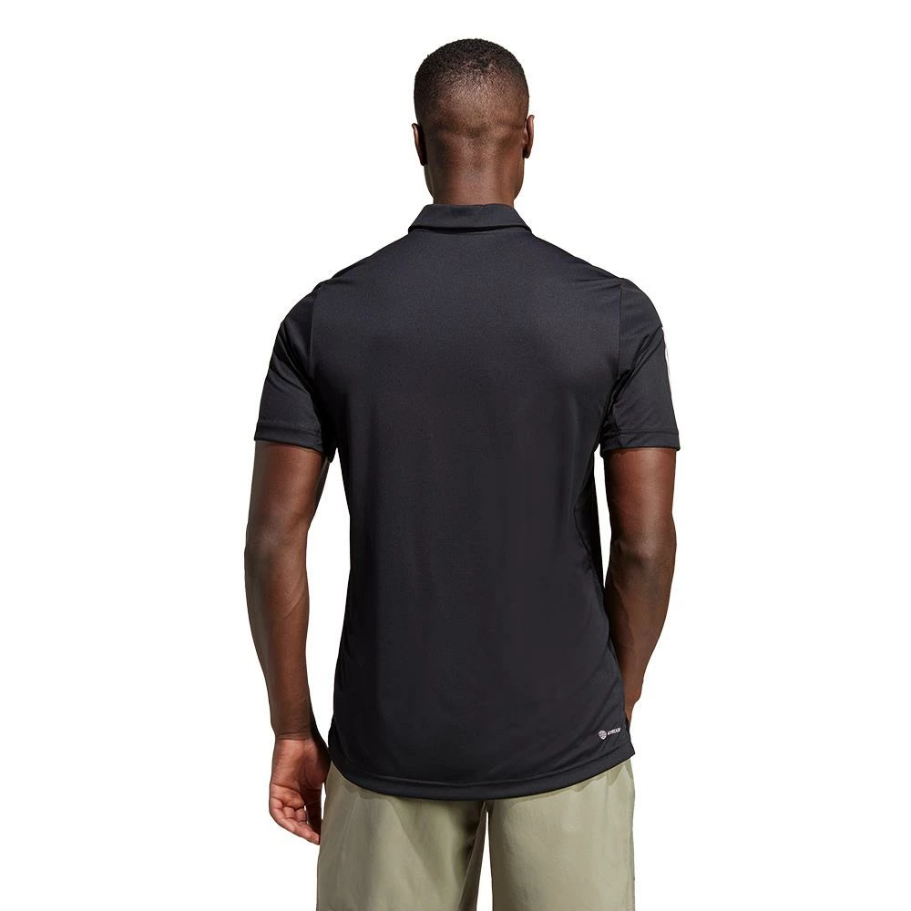 Adidas Men's Club 3 Stripe Polo - Black 3 Adidas Men's Club 3 Stripe Polo - Black - Image 3