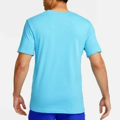 Nike Men's DriFit OZ Tee - Baltic Blue -Babolat shop f82836