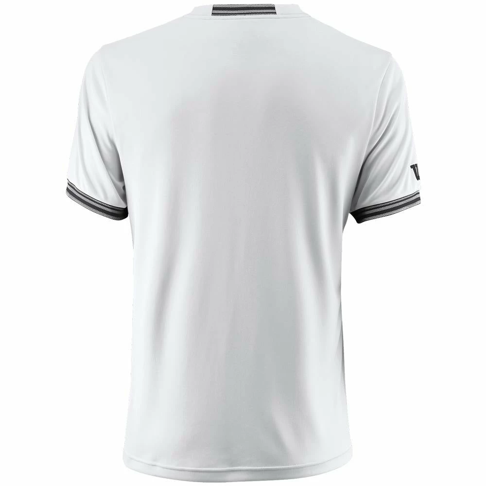 Wilson Men's Solid Team Crew - White/Black 2 Wilson Men's Solid Team Crew - White/Black - Image 2