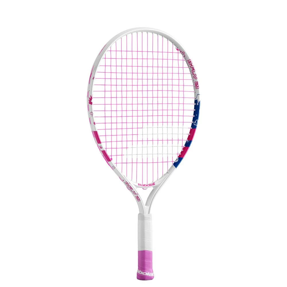Babolat B'Fly Junior 21" - White/Pink 2 Babolat B'Fly Junior 21" - White/Pink - Image 2