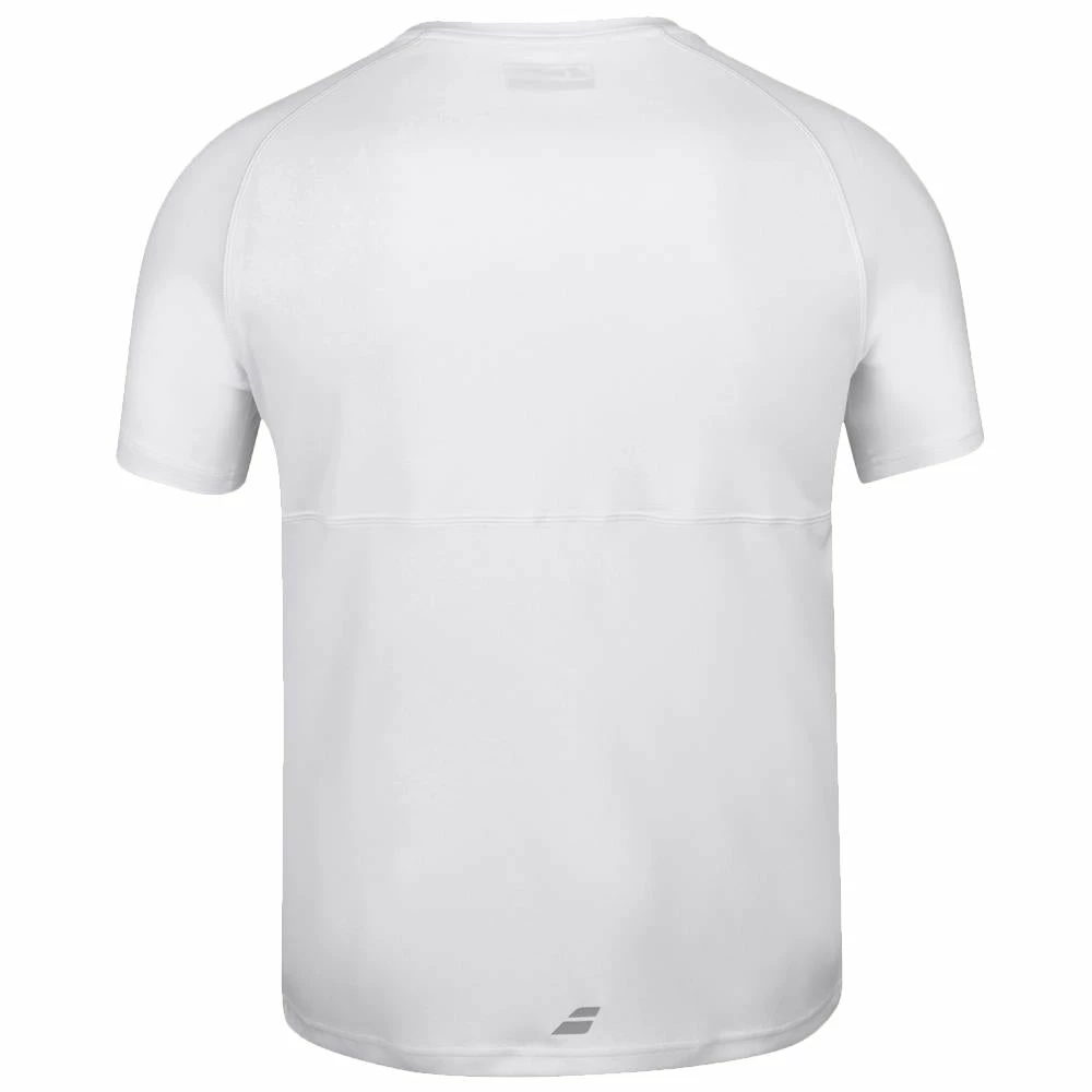 Babolat Men's Play Crew Neck Tee - White 2 Babolat Men's Play Crew Neck Tee - White - Image 2