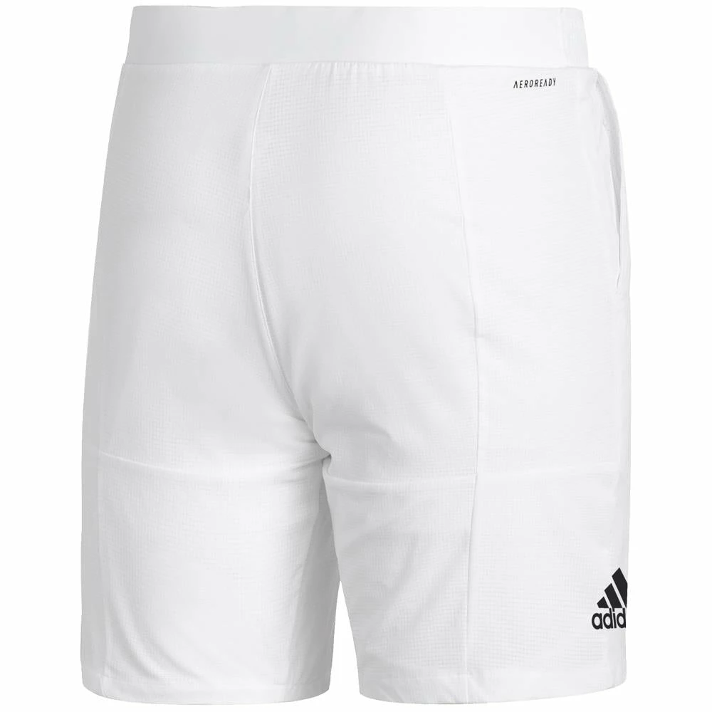 Adidas Men's Club 7" Short - White 2 Adidas Men's Club 7" Short - White - Image 2