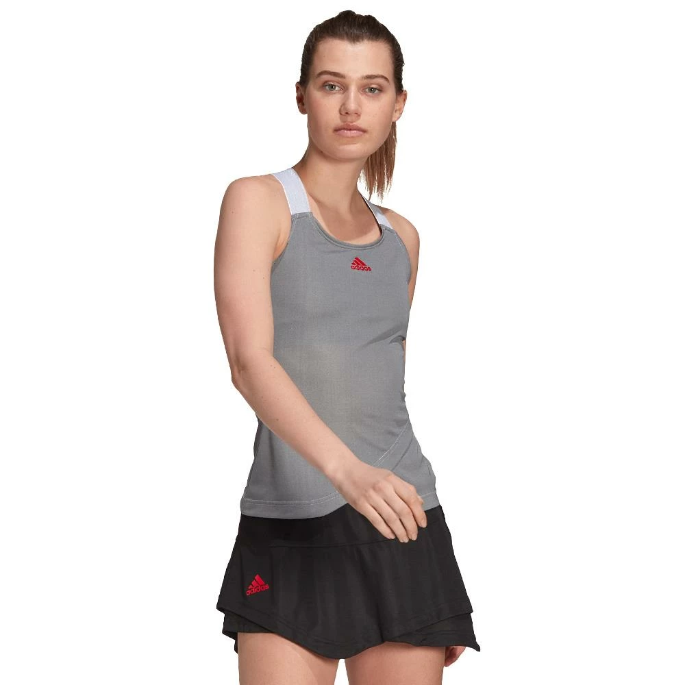 Adidas Women's Primeblue Y Tank - Silver 2 Adidas Women's Primeblue Y Tank - Silver - Image 2