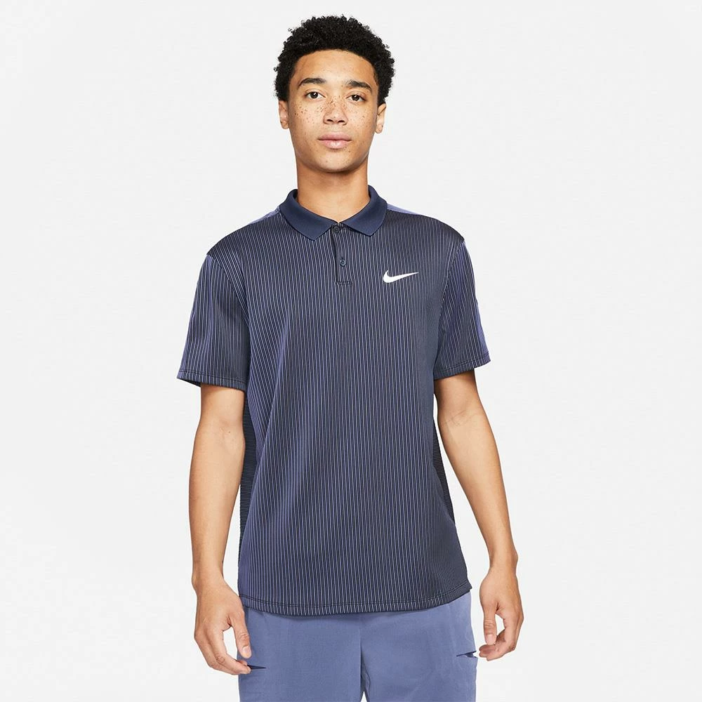 Nike Men's Advantage Slam Polo - Obsidian 2 Nike Men's Advantage Slam Polo - Obsidian - Image 2