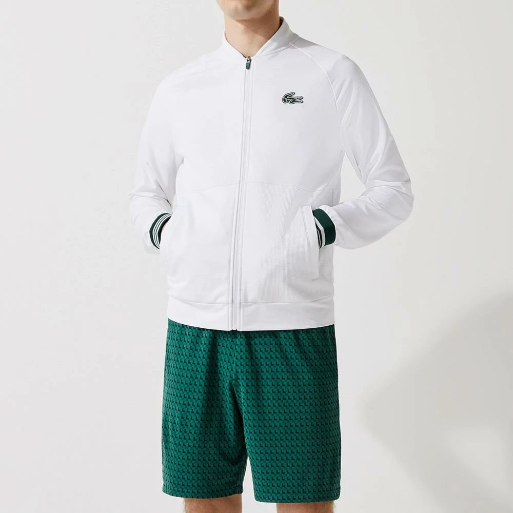Lacoste Men's Sport Technical Zip Sweatshirt - White 2 Lacoste Men's Sport Technical Zip Sweatshirt - White - Image 2