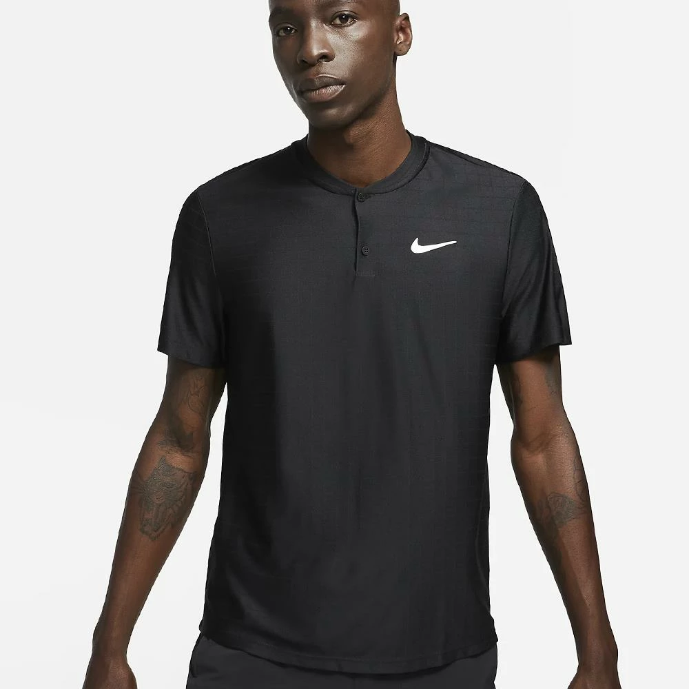 Nike Men's Advantage Polo - Black 2 Nike Men's Advantage Polo - Black - Image 2