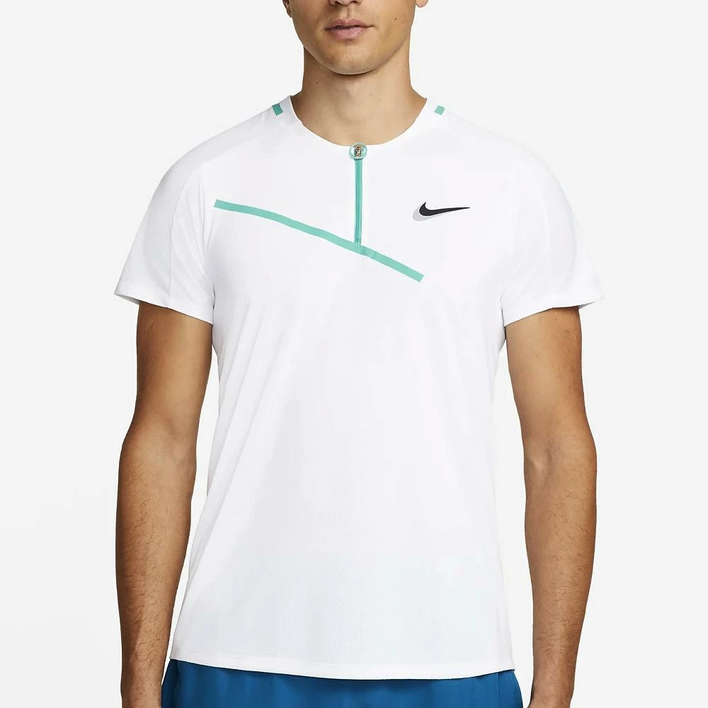 Nike Men's Slam Melbourne Polo - White/Black 2 Nike Men's Slam Melbourne Polo - White/Black - Image 2
