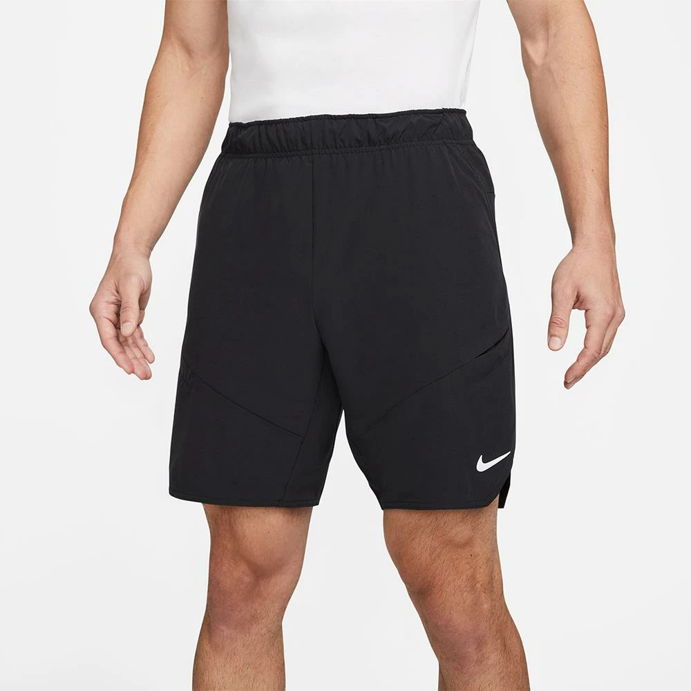 Nike Men's Advantage 9" Short - Black/White 2 Nike Men's Advantage 9" Short - Black/White - Image 2