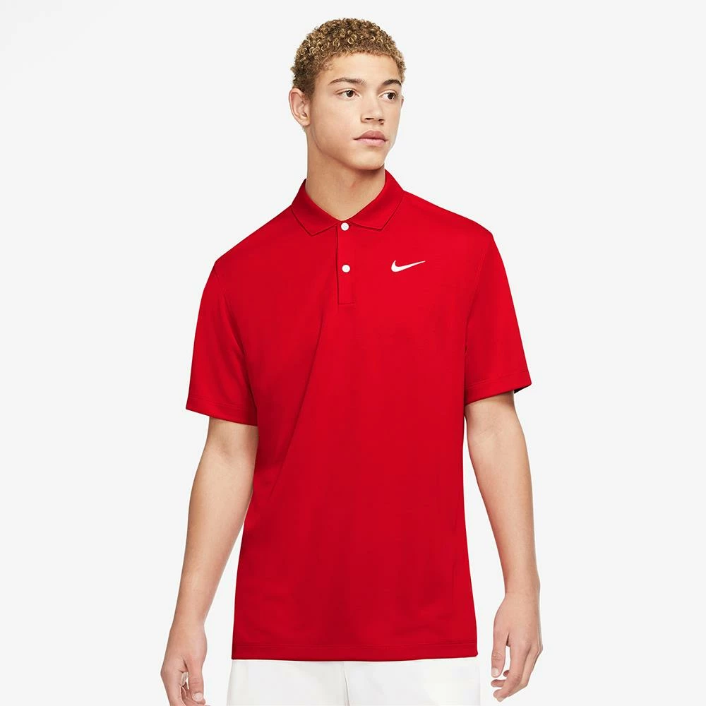 Nike Men's DriFit Solid Polo - University Red 2 Nike Men's DriFit Solid Polo - University Red - Image 2
