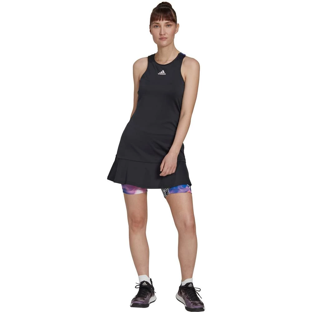 Adidas Women's U.S Series Y-Dress - Black/Clear Pink 2 Adidas Women's U.S Series Y-Dress - Black/Clear Pink - Image 2