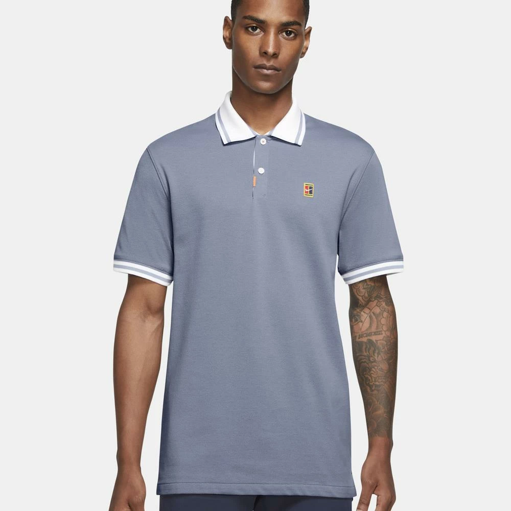 Nike Men's Heritage Slim 2 Polo - Ashen Slate 2 Nike Men's Heritage Slim 2 Polo - Ashen Slate - Image 2