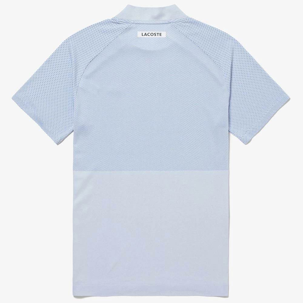 Lacoste Men's Sport Seamless Polo - Blue/White 2 Lacoste Men's Sport Seamless Polo - Blue/White - Image 2
