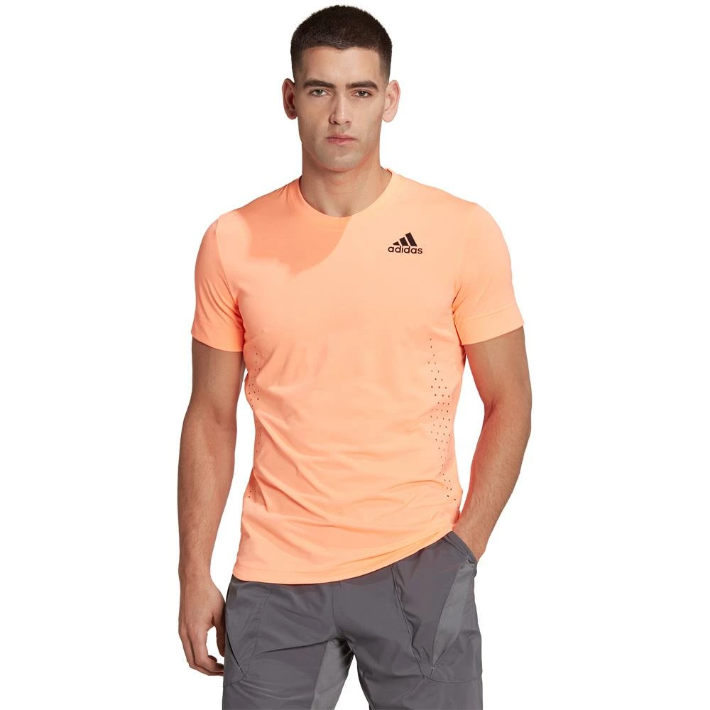 Adidas Men's New York FreeLift Tee - Beam Orange 2 Adidas Men's New York FreeLift Tee - Beam Orange - Image 2