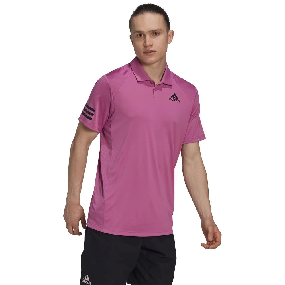 Adidas Men's Club 3-Stripes Polo - Semi Pulse Lilac 2 Adidas Men's Club 3-Stripes Polo - Semi Pulse Lilac - Image 2