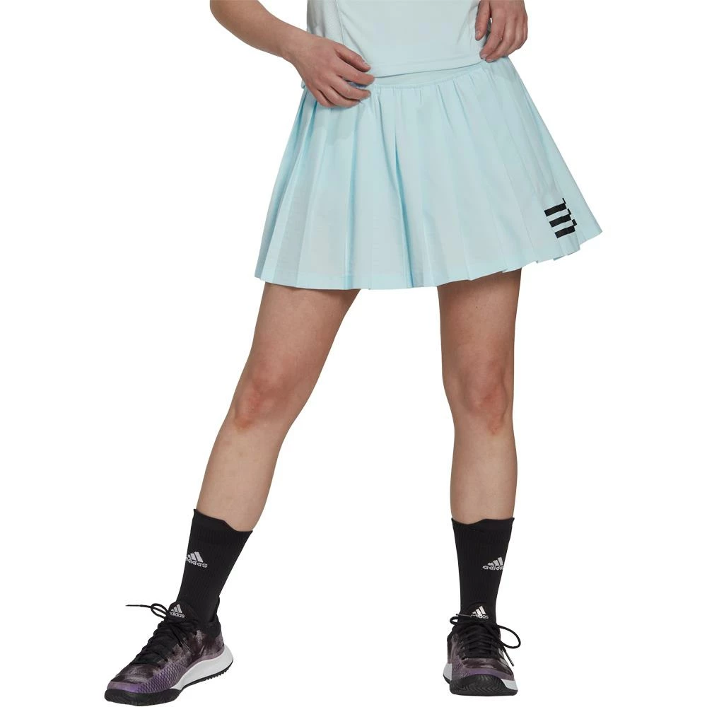 Adidas Women's Club Pleated Skort - Almost Blue 2 Adidas Women's Club Pleated Skort - Almost Blue - Image 2