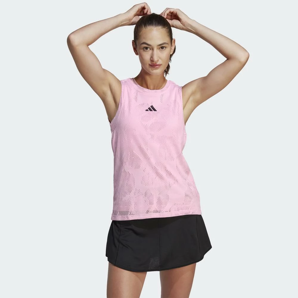 Adidas Women's Melbourne Match Tank - Clear Pink 2 Adidas Women's Melbourne Match Tank - Clear Pink - Image 2