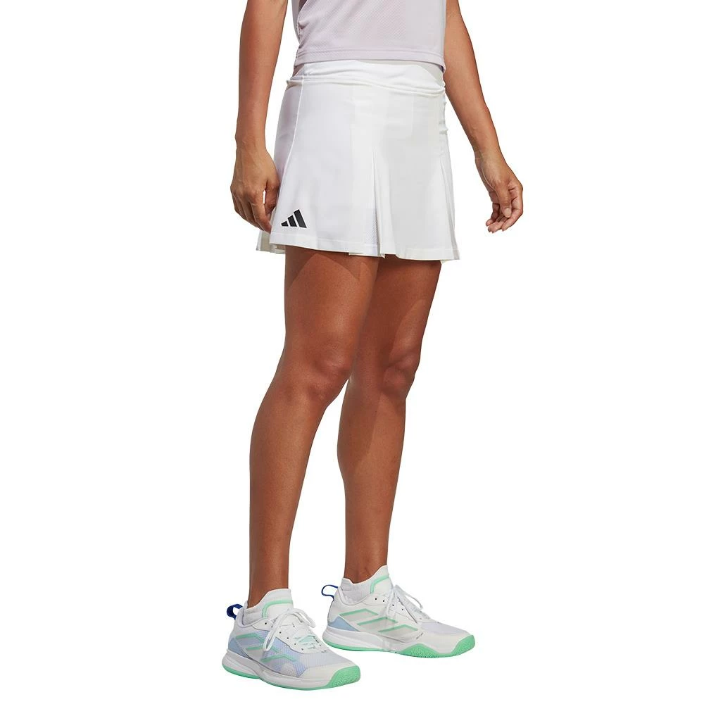 Adidas Women's Club Pleated Skort Tall - White 2 Adidas Women's Club Pleated Skort Tall - White - Image 2
