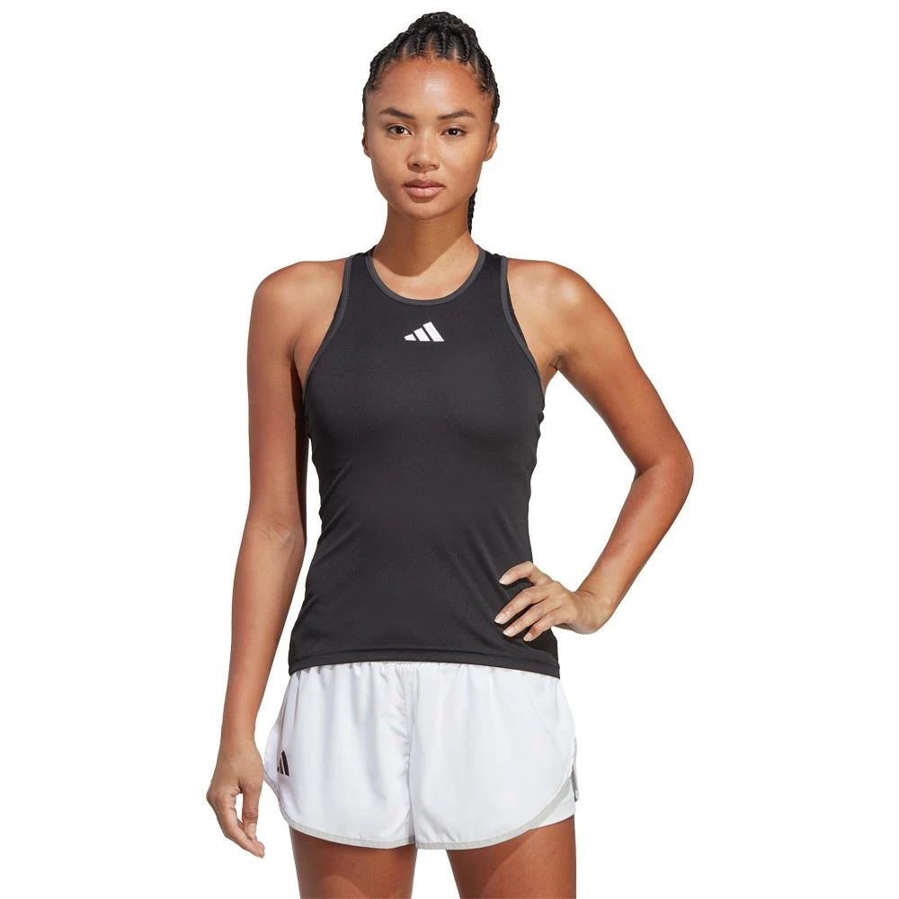 Adidas Women's Club Tank - Black 2 Adidas Women's Club Tank - Black - Image 2