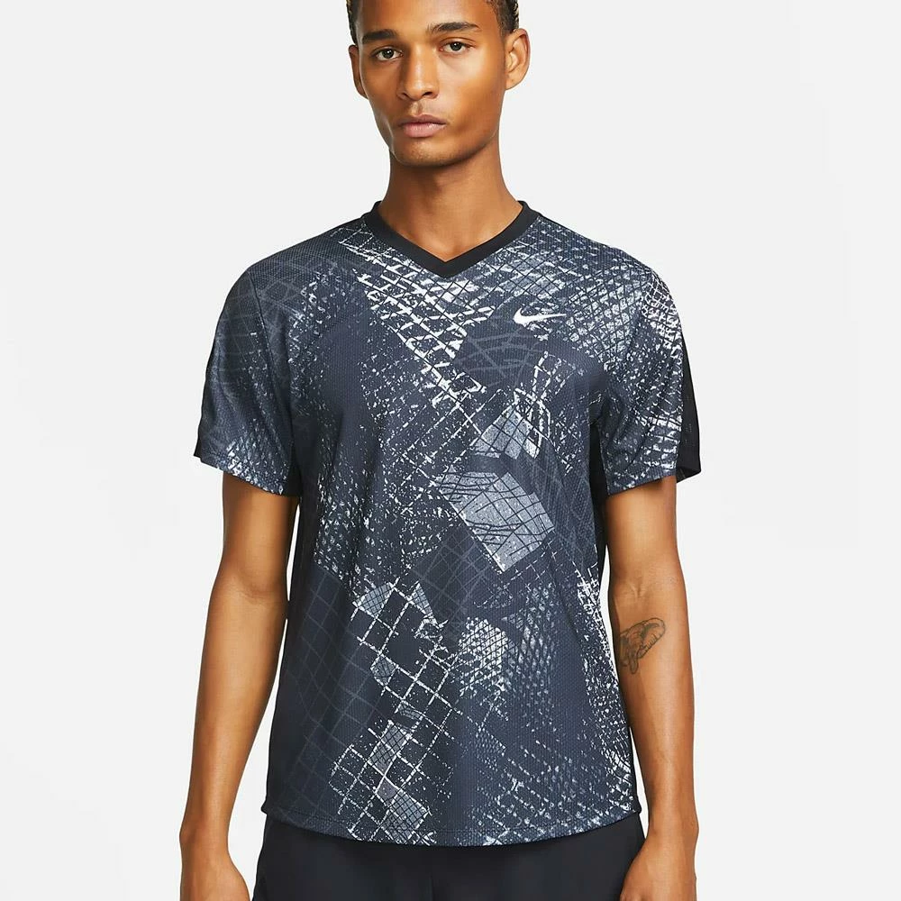 Nike Men's Victory Novelty Print Crew - Black 2 Nike Men's Victory Novelty Print Crew - Black - Image 2