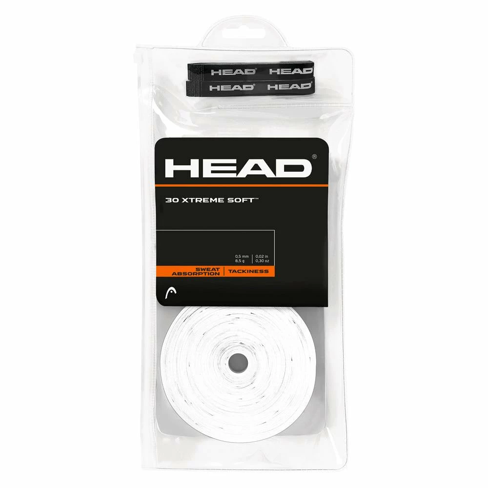 Head Xtreme Soft Overgrip - 30 Pack - White 1 Head Xtreme Soft Overgrip - 30 Pack - White