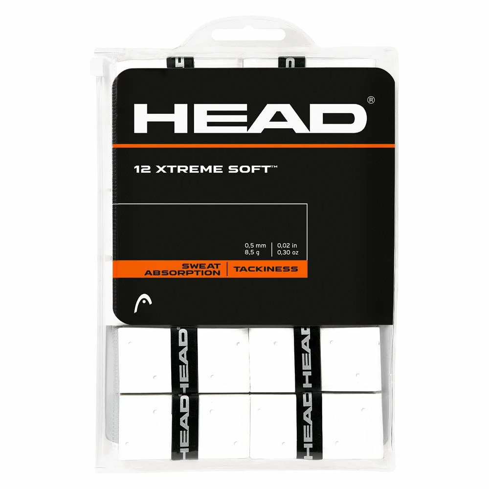 Head Xtreme Soft Overgrip - 12 Pack - White 1 Head Xtreme Soft Overgrip - 12 Pack - White