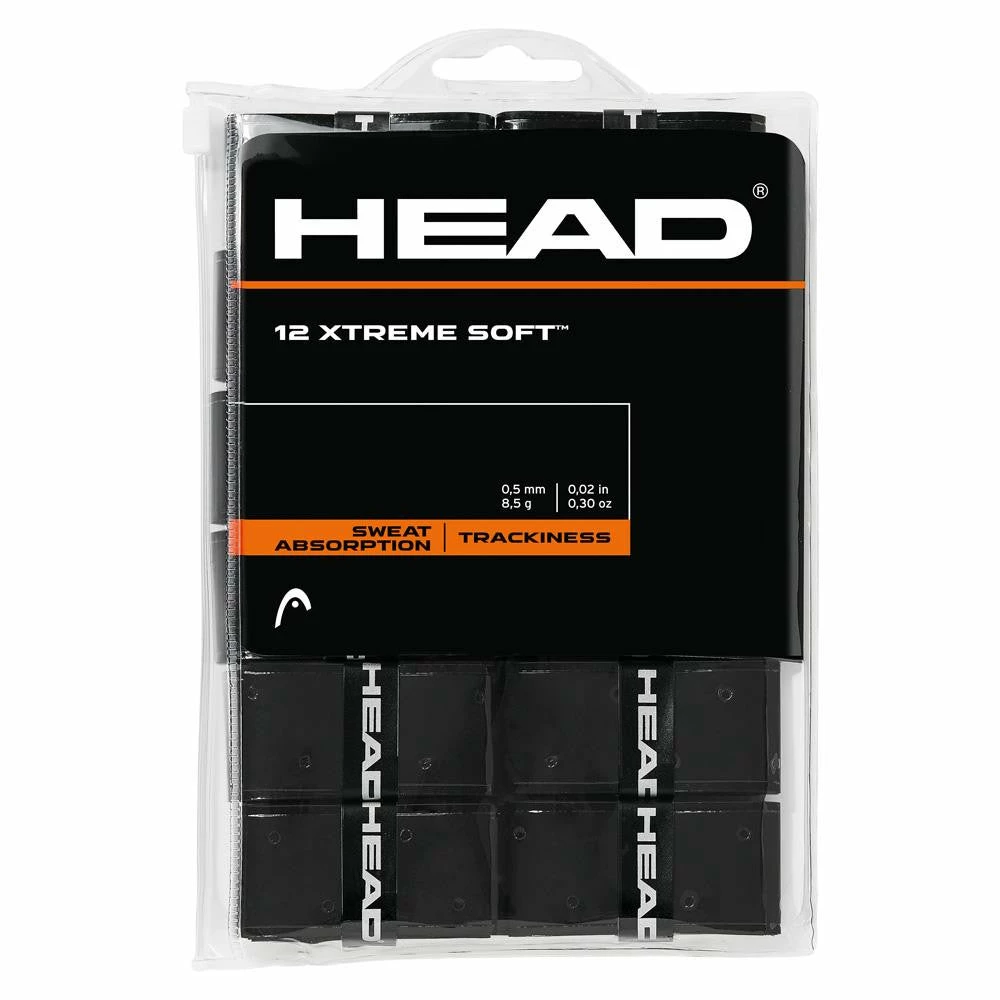Head Xtreme Soft Overgrip - 12 Pack - Black 1 Head Xtreme Soft Overgrip - 12 Pack - Black