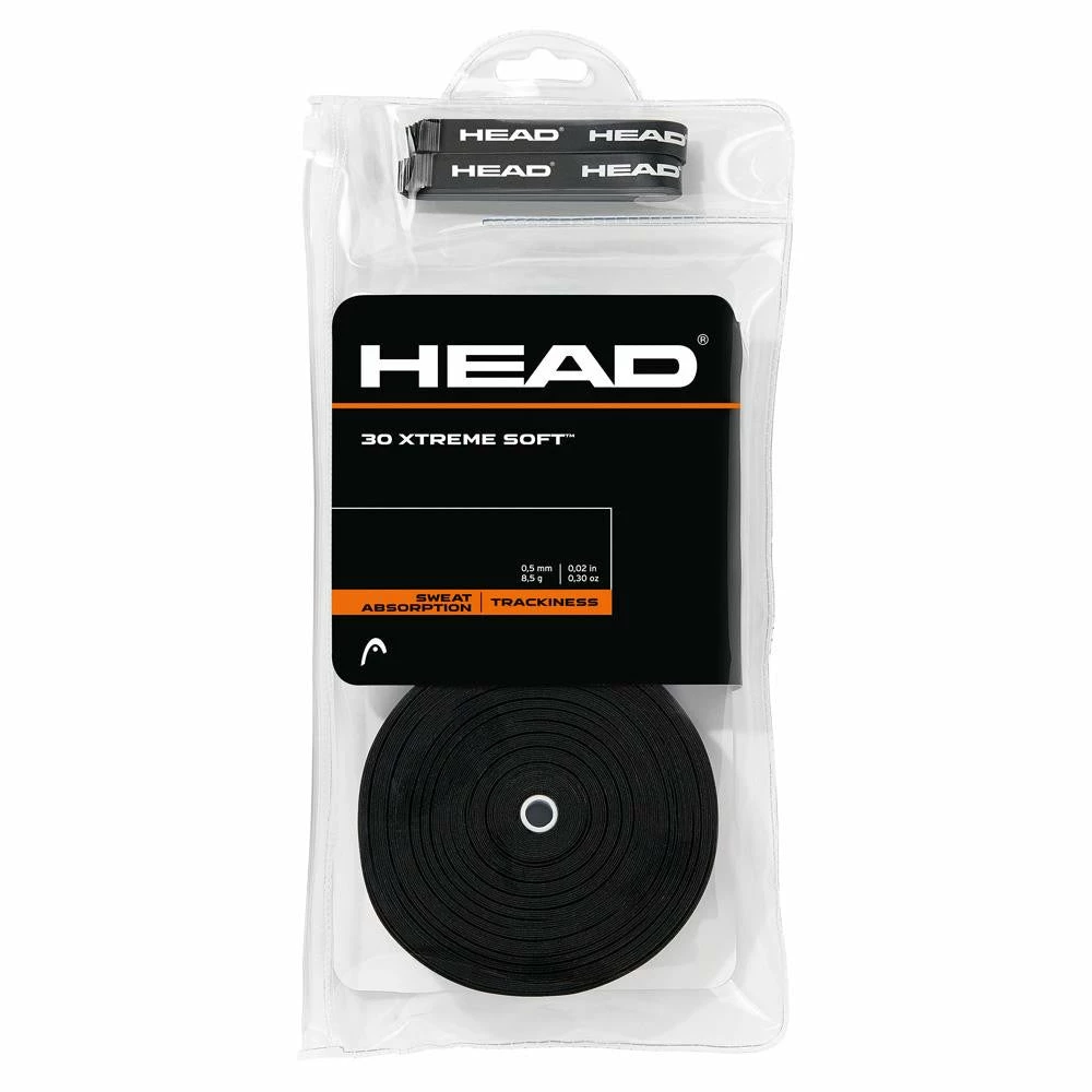 Head Xtreme Soft Overgrip - 30 Pack - Black 1 Head Xtreme Soft Overgrip - 30 Pack - Black