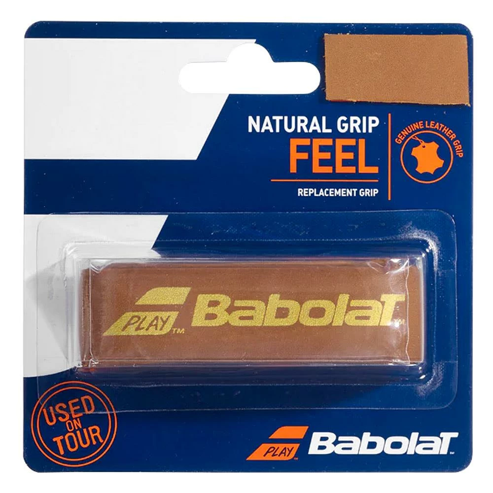 Babolat Natural Brown Leather Replacement Grip 1 Babolat Natural Brown Leather Replacement Grip