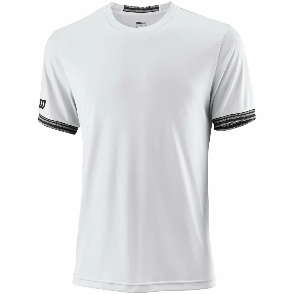 Wilson Men's Solid Team Crew - White/Black 1 Wilson Men's Solid Team Crew - White/Black