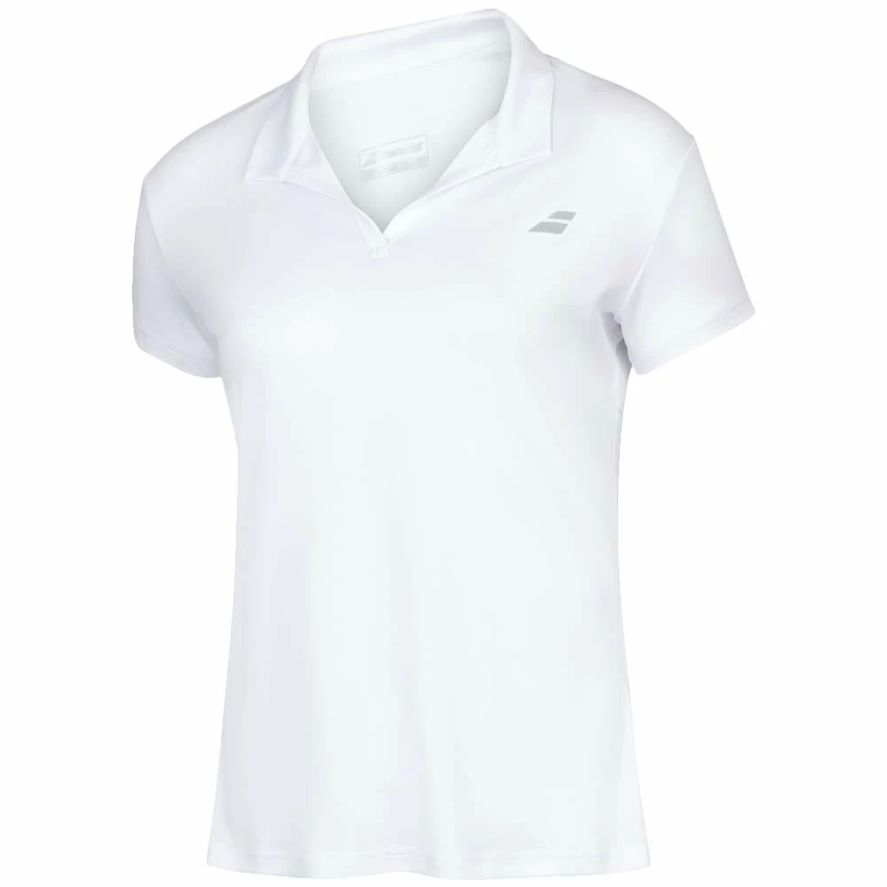 Babolat Women's Play Polo - White 1 Babolat Women's Play Polo - White